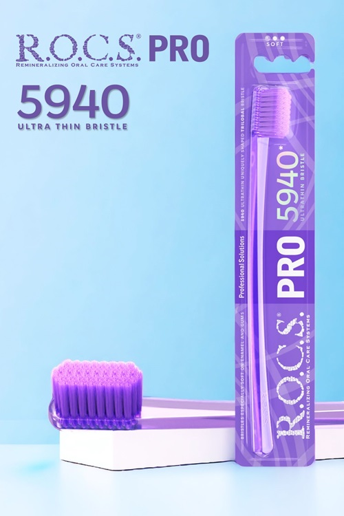 مسواک نرم R.O.C.S بنفش