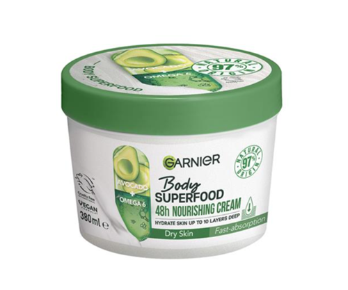 کرم بدن گارنیر مدل Body Superfood Avocado & Omega 6