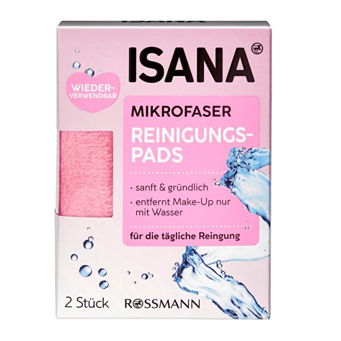 پد میکروفایبر پاک کننده صورت 2 عددی ISANA