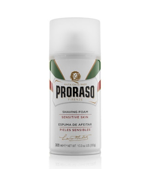 فوم اصلاح مناسب پوست حساس Proraso (۳۰۰ میلی‌لیتر)