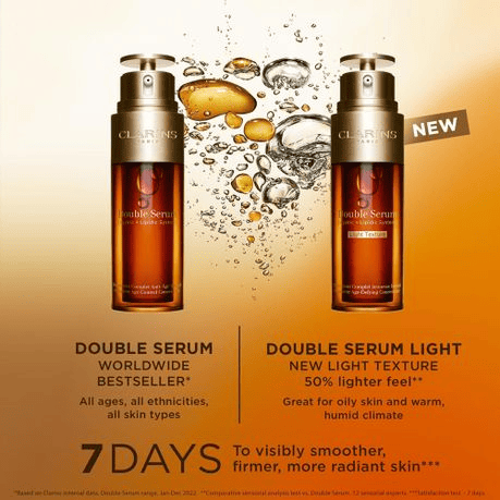 سرم ضد چروک Double Serum Light Texture کلارنس