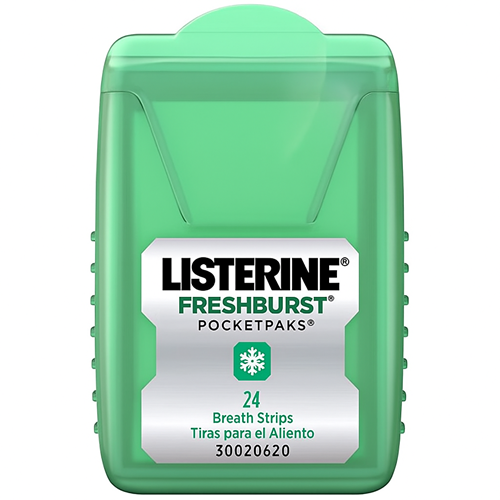 نوار خوشبوکننده دهان Listerine PocketPaks – مدل fresh burst(بسته 24 عددی)