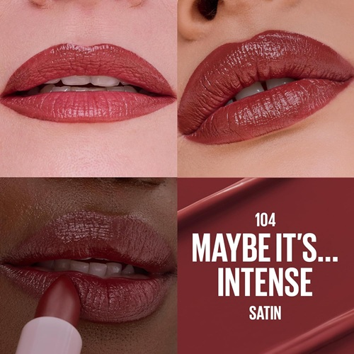 رژلب سرمی میبلین 104 Maybe It’s Intense