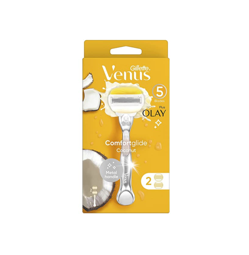 تیغ اصلاح زنانه ژیلت Venus & Olay Plus ComfortGlide Coconut