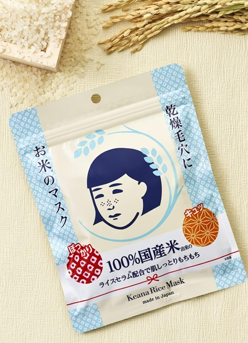 پک ماسک ورقه ای برنج ژاپنی KEANA (۱۰ عددی)