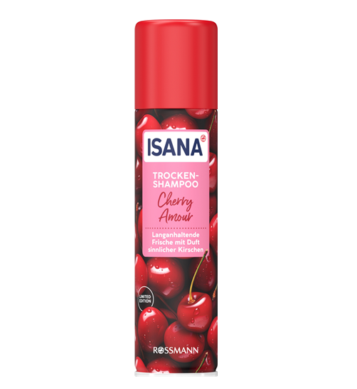 شامپو خشک ISANA مدل cherry amour حجم 200 میلی