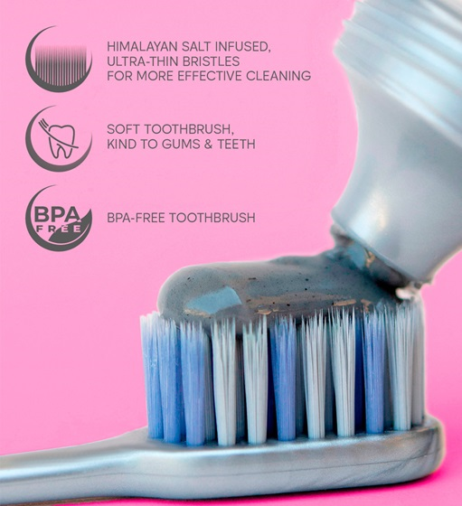 مسواک خیلی نرم حاوی نمک صورتی هیمالیا BIOMED
