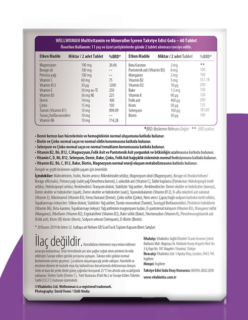 کپسول ویتابیوتیکس ول‌ومن اورجینال – 6۰ عددی