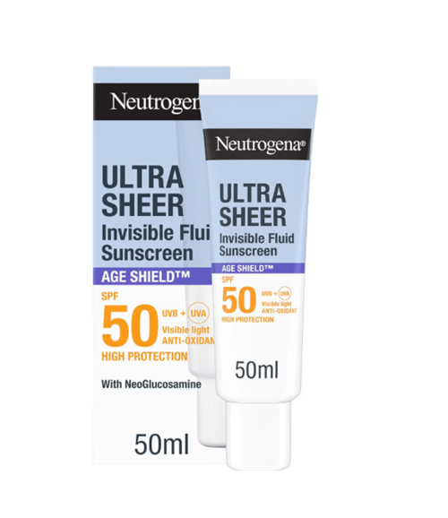 ضد آفتاب فلوئیدی نوتروژینا Ultra Sheer Age Shield SPF 50