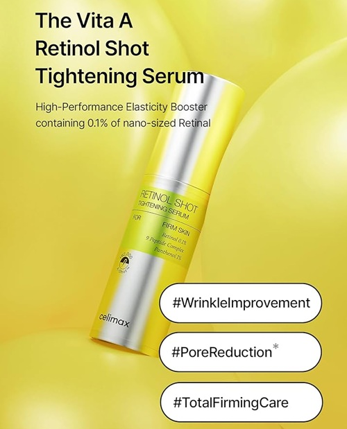 سرم لیفتینگ و ضد چروک Celimax Vita-A Retinol Shot Tightening Serum حجم ۳۰ میلی‌لیتر