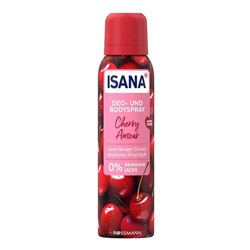 دئودورانت اسپری آیسانا مدل cherry amour – حجم ۱۵۰ میلی‌لیتر