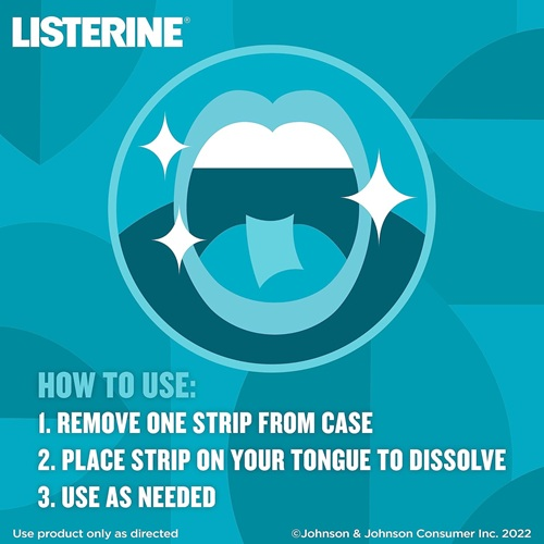 نوار خوشبوکننده دهان Listerine PocketPaks – مدل Cool Mint (بسته 72 عددی)