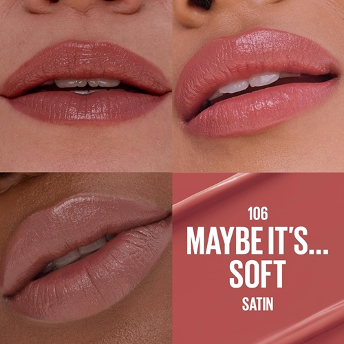 رژلب سرمی میبلین 106 Maybe It’s Soft