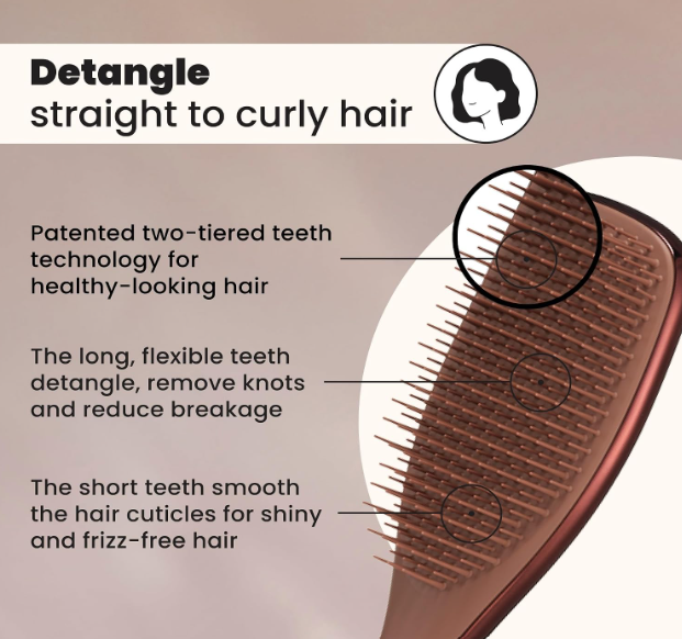 برس بازکننده گره مو تنگل تیزر Ultimate Detangler برنز