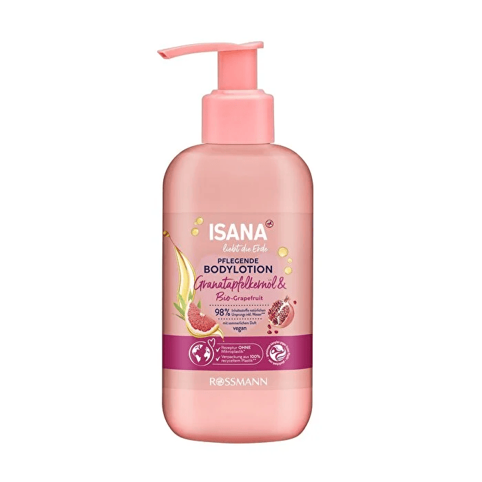 لوسیون بدن روغن هسته انار و گریپ فروت ISANA