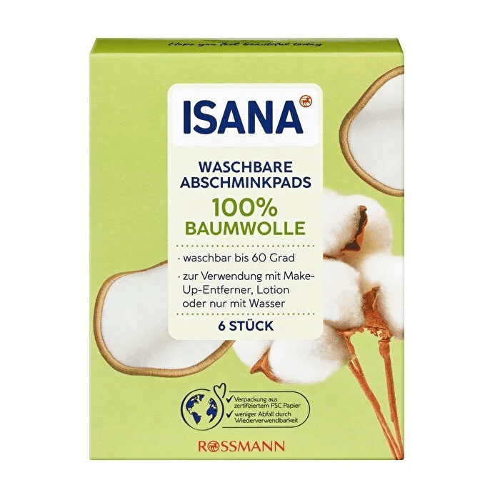 پد دیسکی 6 عددی قابل شستشو ISANA