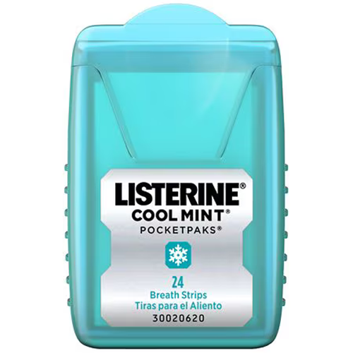 نوار خوشبوکننده دهان Listerine PocketPaks – مدل Cool Mint (بسته 24 عددی) 