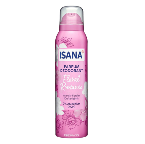 دئودورانت اسپری ایسانا مدل Floral Romance با رایحه یاس 150 میلی‌لیتر