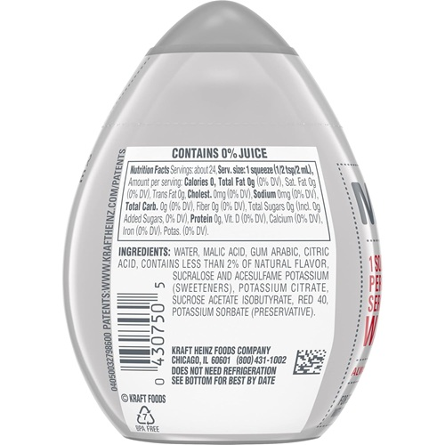 نوشیدنی طعم دهنده آب طعم توت‌فرنگی و هندوانه ۴۸ میلی‌