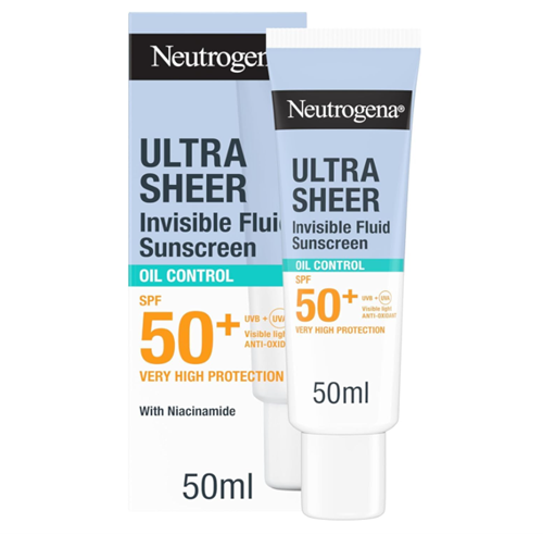 ضد آفتاب فلوئیدی نامرئی نوتروژینا Ultra Sheer Oil Control SPF50+