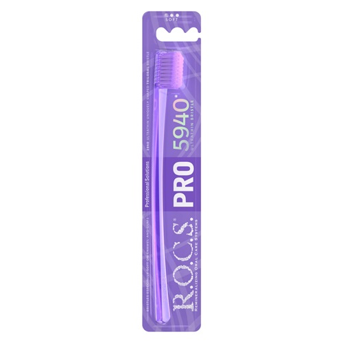مسواک نرم R.O.C.S بنفش