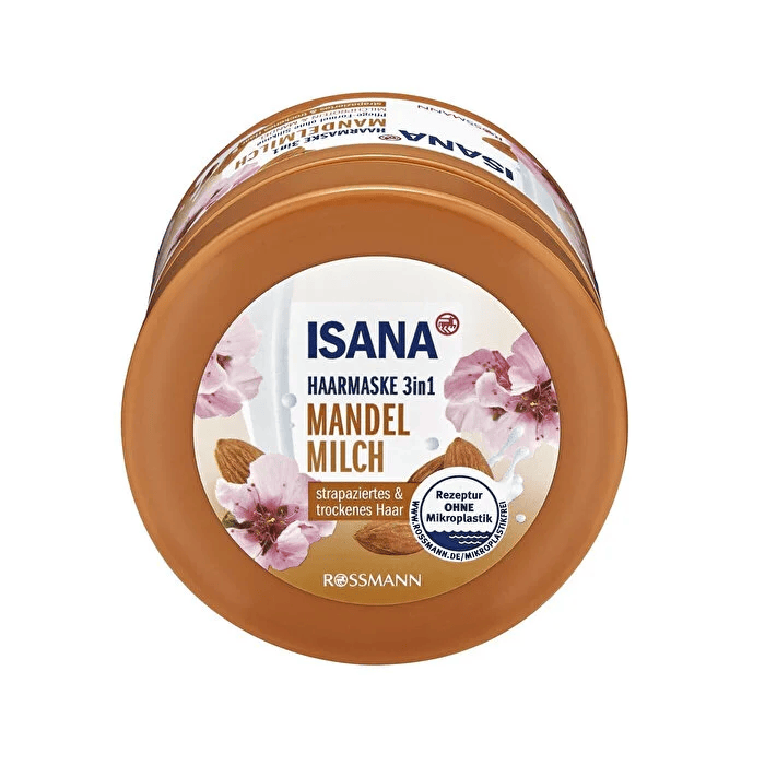 ماسک 3 در 1 موهای آسیب دیده و خشک حاوی پروتئین شیر و بادام ISANA