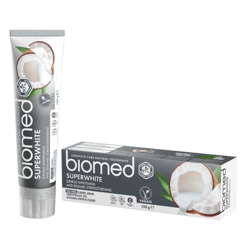 خمیر دندان سفید کننده فاقد فلوراید 100میلی BIOMED