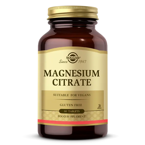 قرص منیزیم سیترات سولگار Solgar Magnesium Citrate – بسته ۶۰ عددی